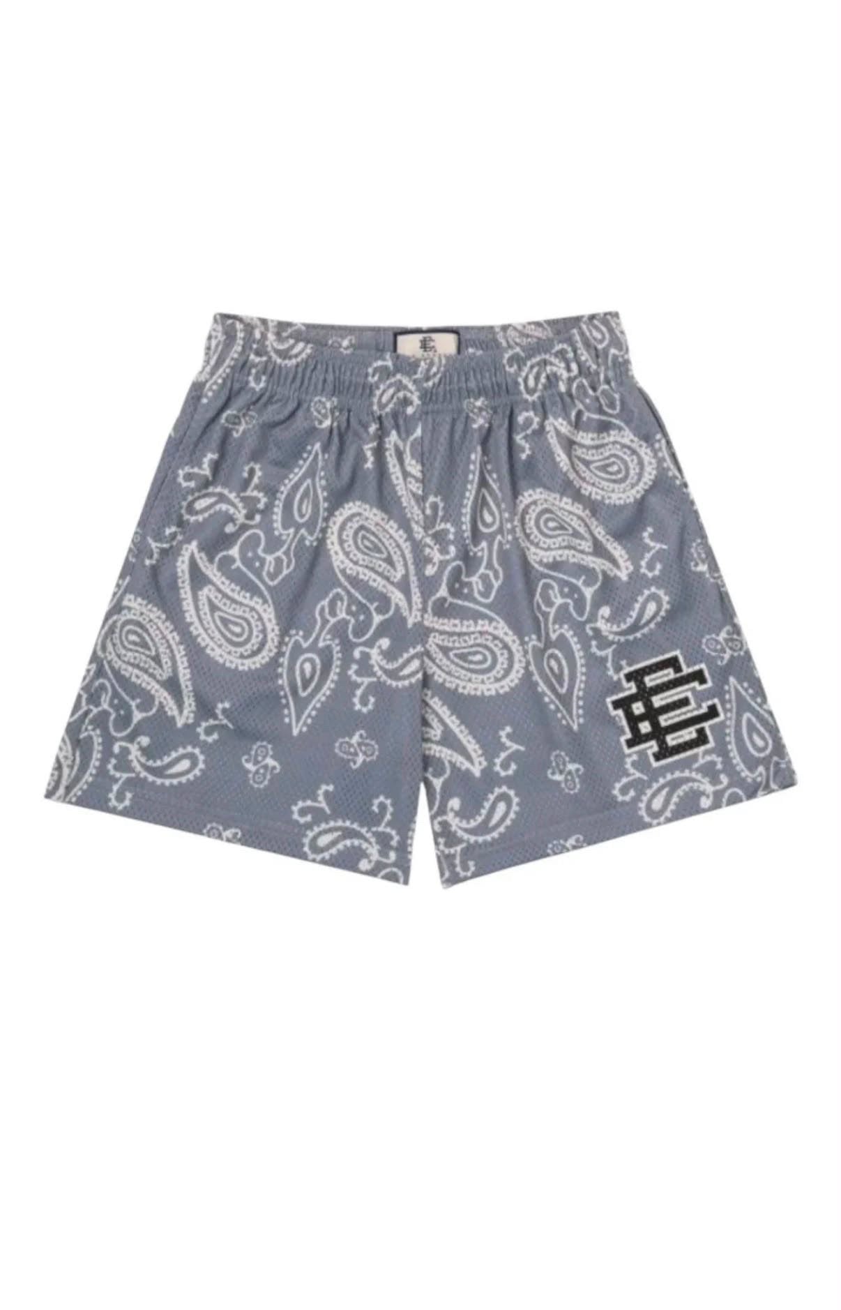 Eric Emanuel EE Grey Paisley Shorts
