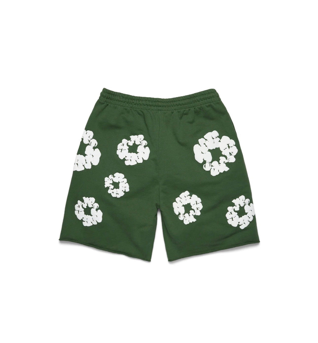 COTTON WREATH SWEATSHORTS GREEN